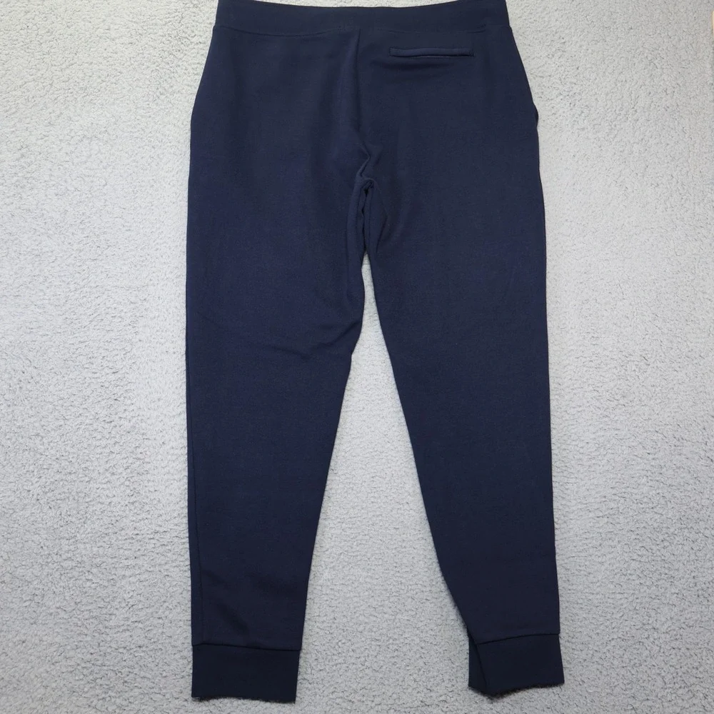 Polo Ralph Lauren Mens Navy Blue Double Knit Jogger Sweatpants Large